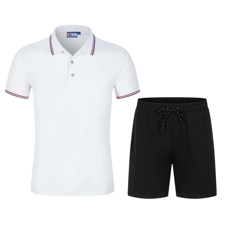 

Delige Set Korte Mouwen T-shirt En Shorts Effen Kleur Casual Reverse Kraag Shirt Man Sets Conjuntos De Joggingbroek mannelijke