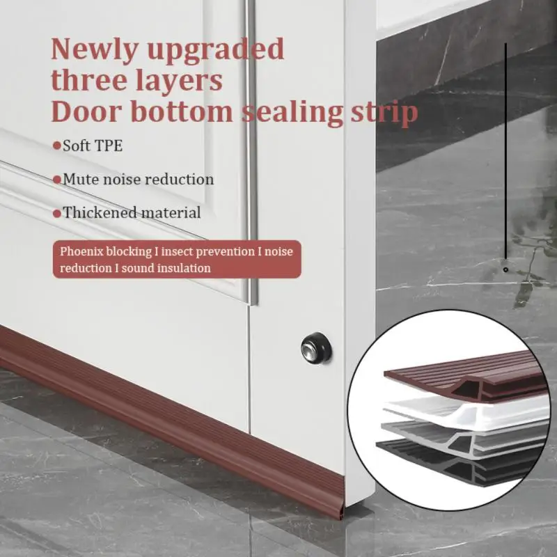 

Waterproof Door Draft Stopper 100cm Noise Stopper Door Seam Sticker Saving Electricity Insulator Door Prevent Wind Blocker Tpe