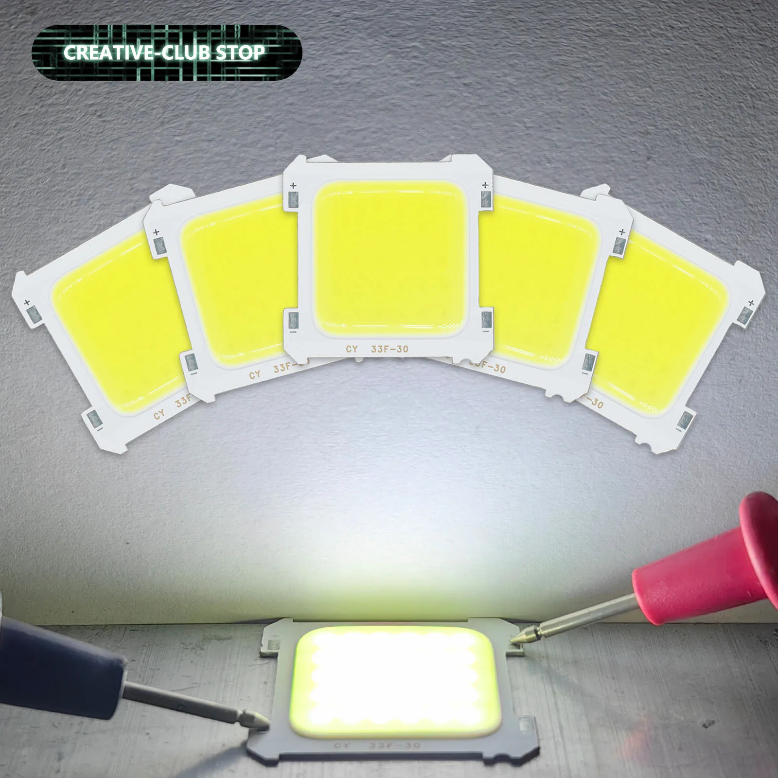 5-15 Вт 5 шт. светодиодный COB-чип яркого белого света внешний карманный фонарик USB