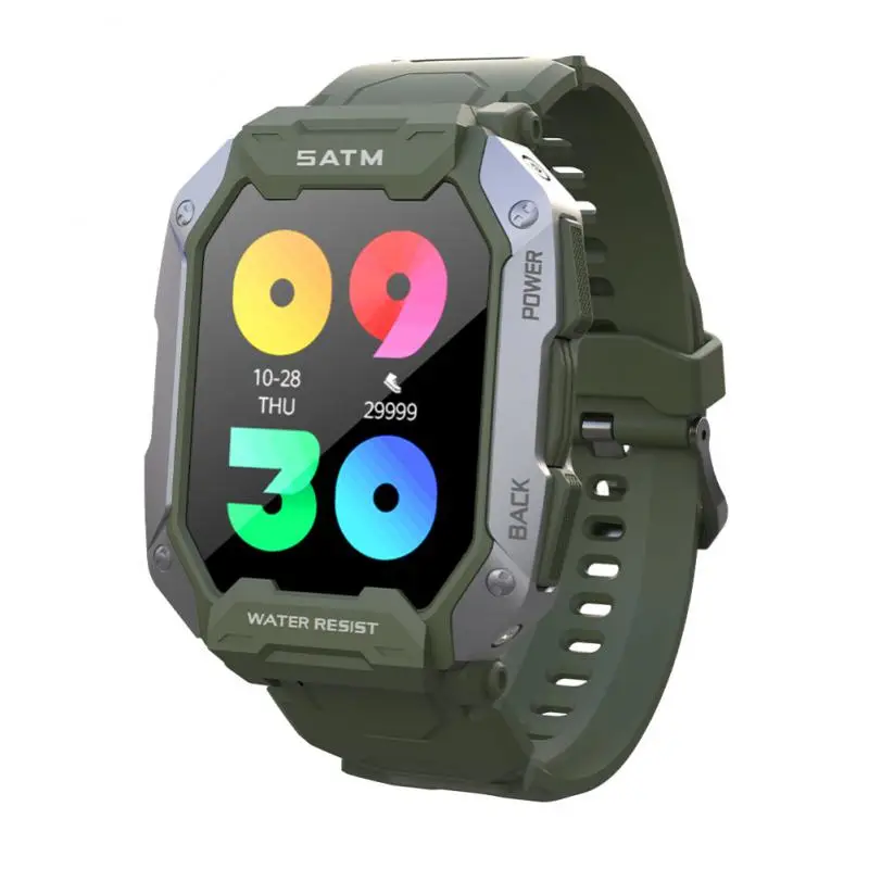 

Outdoor Sports Fitness Waterproof Smart Watch 24h Health Monitor 1.71inch Smartwatch Tracker For Iphone Android Phone Men