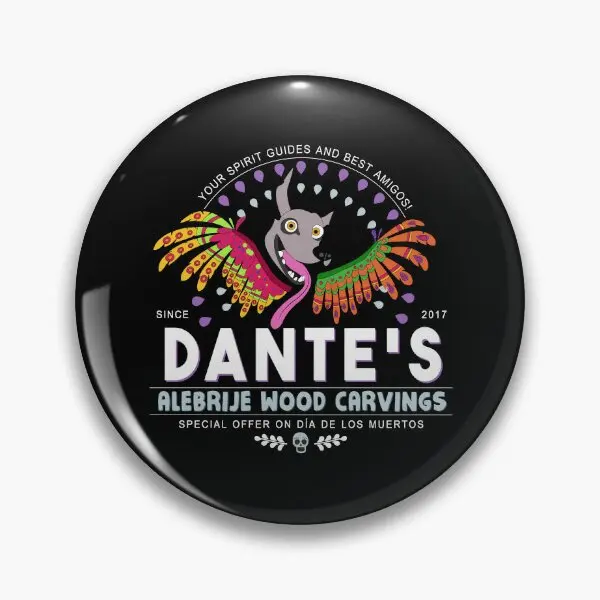 

Dantes Alebrije Wood Carvings Soft Button Pin Funny Gift Lapel Pin Lover Decor Collar Women Fashion Metal Cartoon Cute Creative