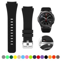 22mm silicone strap for samsung galaxy watch 46mmgear s3 huawei watch 3gt2 replacement bracelet strap for amazfit gtrstratos