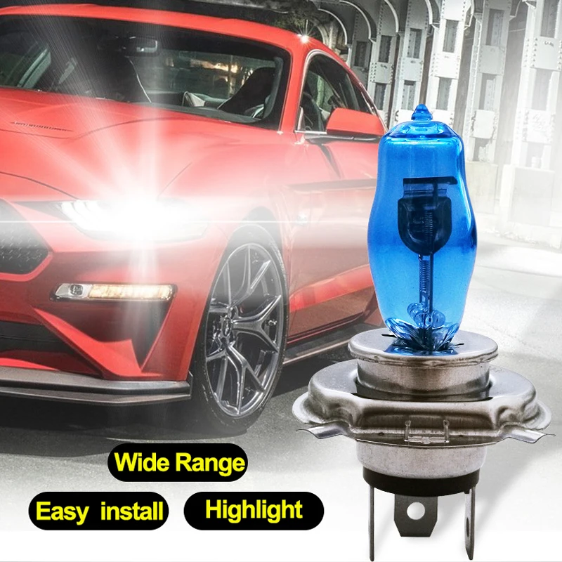 

2PCS 12V Super Bright White 6000k H7 Halogen Bulb 12V Car HeadLight Bulb H1 H4 H7100w Halogen Lamp Replacement Bulb HeadLight