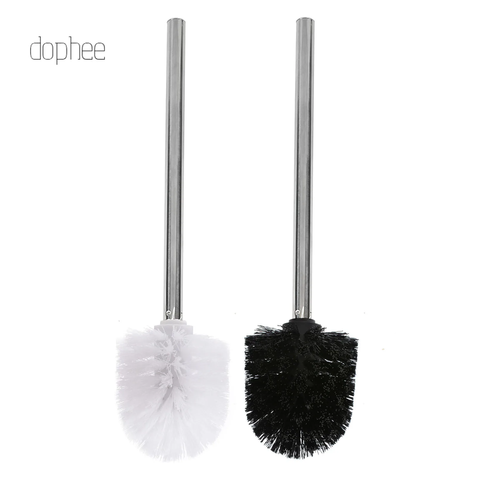 

dophee 1pc Stainless Steel Bathroom Black Toilet Brush Holder Home Cleaning Brush Useful Cleaning Toilet Brushes Bathroom Tool