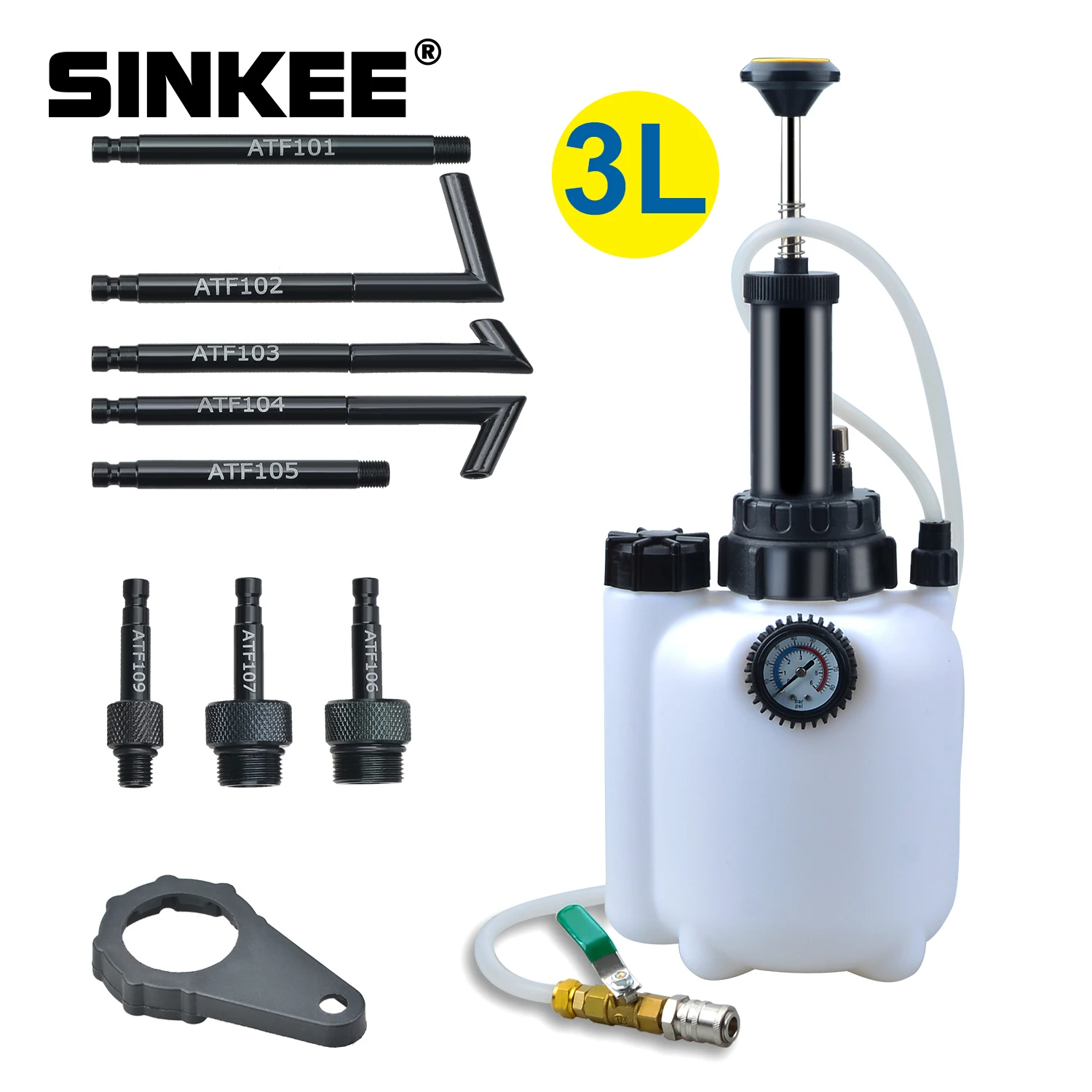 

3L Manual Transmission Oil Filling System Fluid Pump Tool Automatic Transmission with Adapters