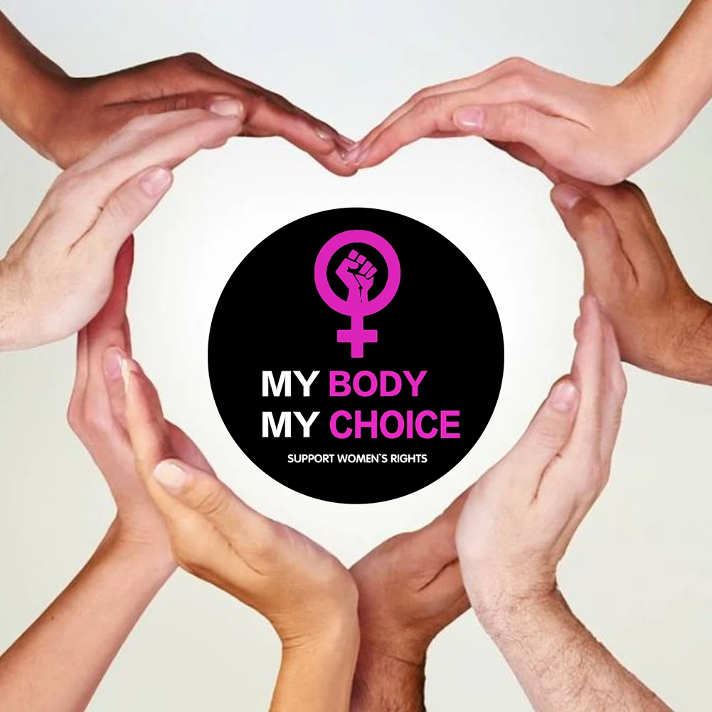 

10Pcs Feminist Support Stickers Women Abortion Rights My Body My Choice Decals for Overturn Abortion Laws Decoration