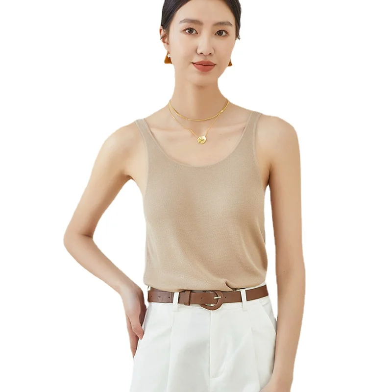 Женский однотонный жилет с тонкой подкладкой цвет в ассортименте