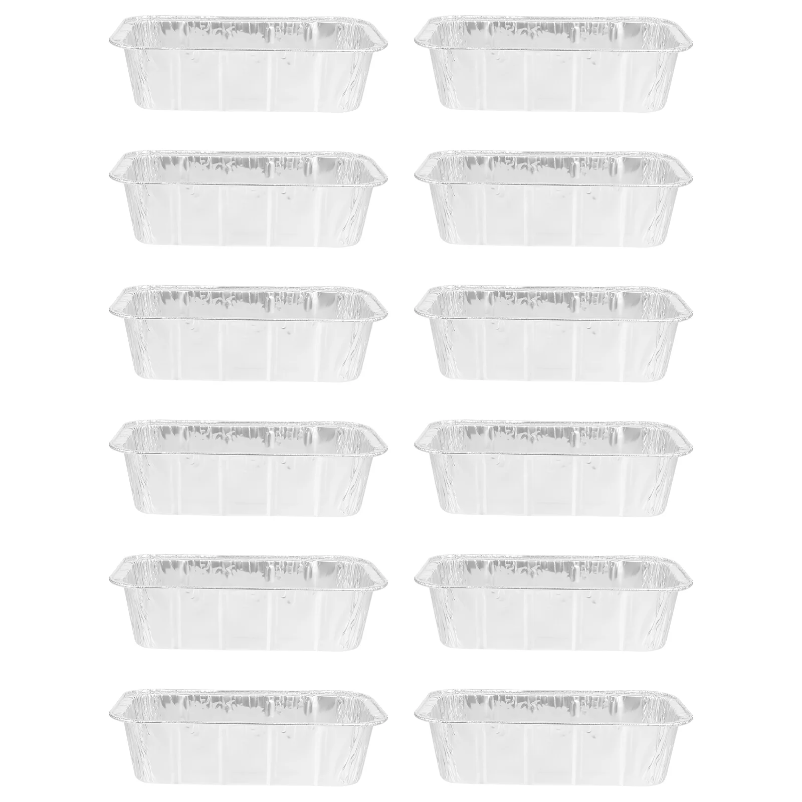 

Pans Foilpan Disposable Tin Containers Loaf Bread Aluminum Grill Tray Boxes Baking Meal Roasting Trays Buffet Oven Grease Drip