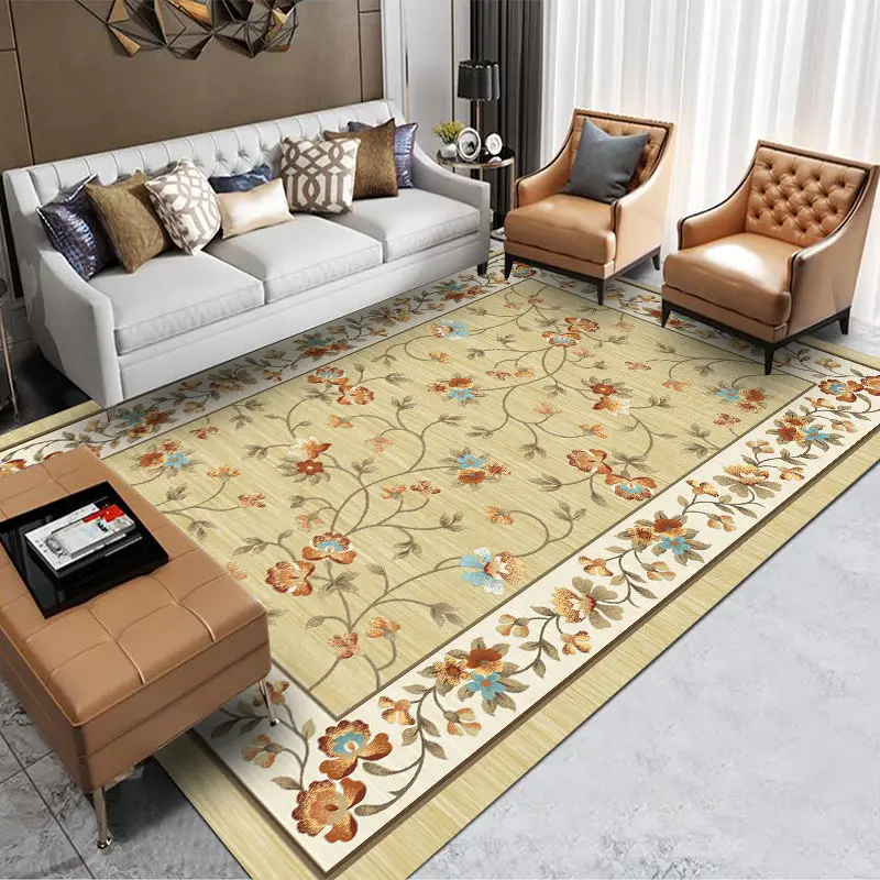 

retro carpets living room decoration home coffee tables mat bedroom decor large area rugs dining room non-slip room floor mats