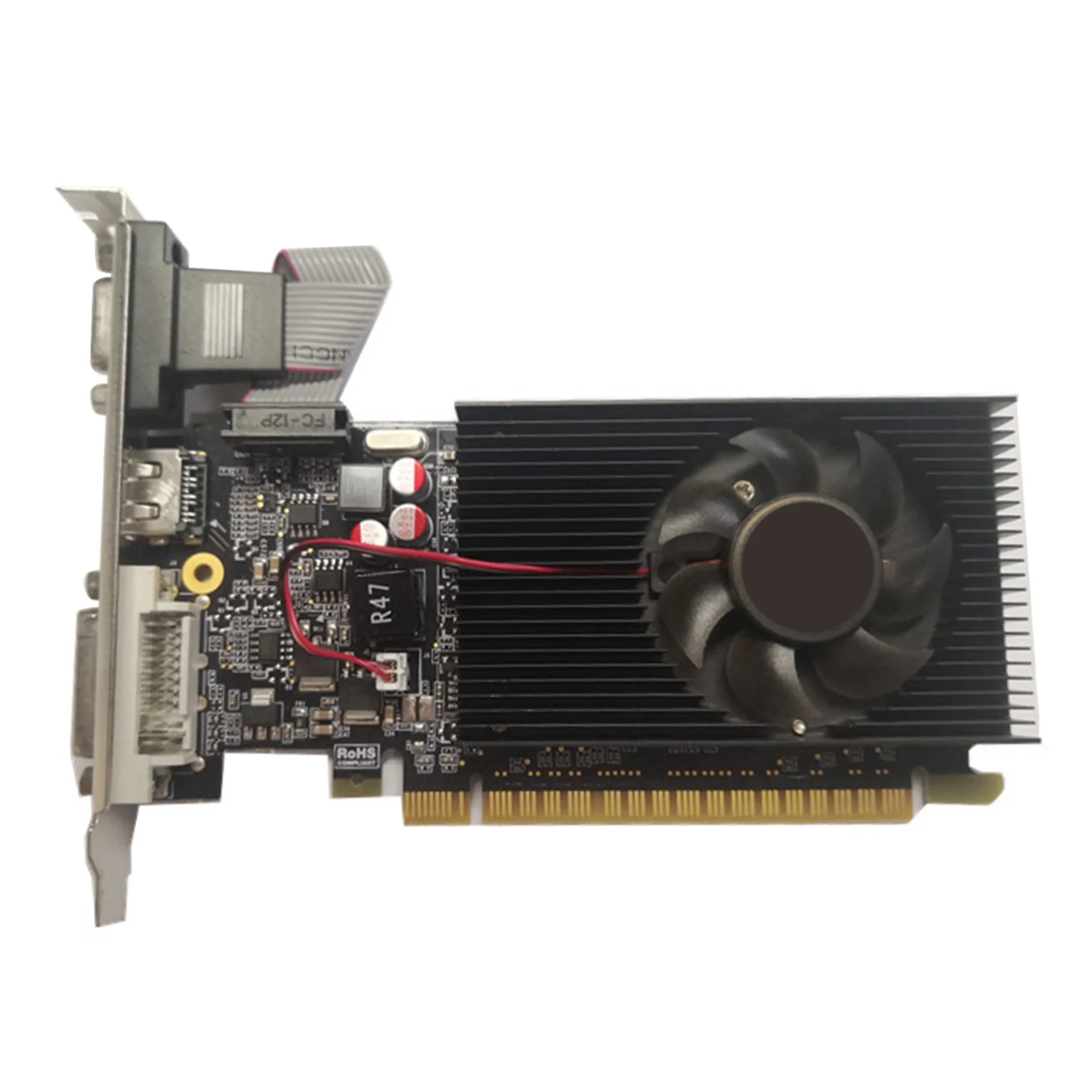 

GT610 Graphics Card 1GB DDR3 64Bit PCIE 2.0 Video Card HDMI-Compatible DVI VGA Desktop Graphics Card