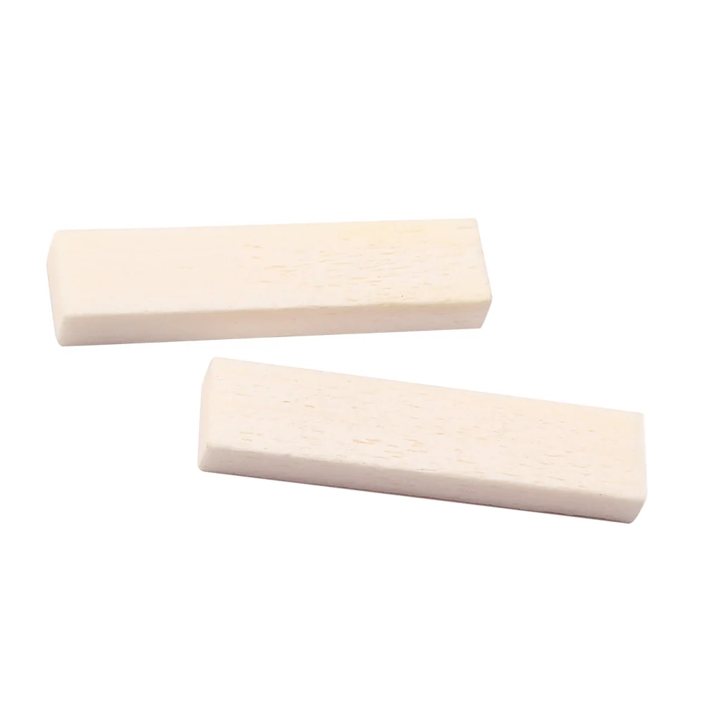 

2pcs Guitar Bass Bridge Saddle Real Buffalo Blank Bone Nut for Electric Acoustic Guitar Part Accessories GL614 (Beige)