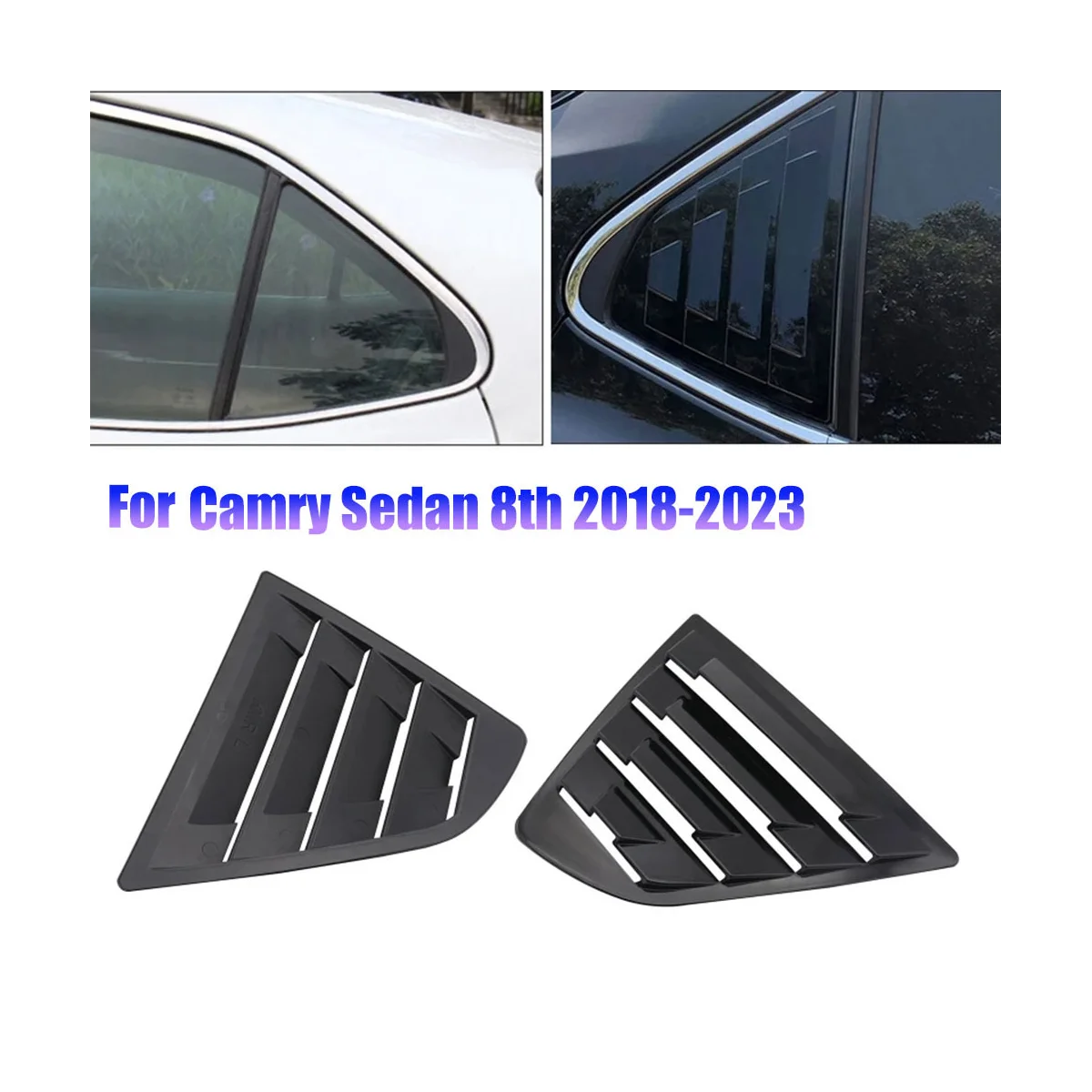 

1 пара, наклейка на заднее стекло для Toyota Camry Sedan 8-2018