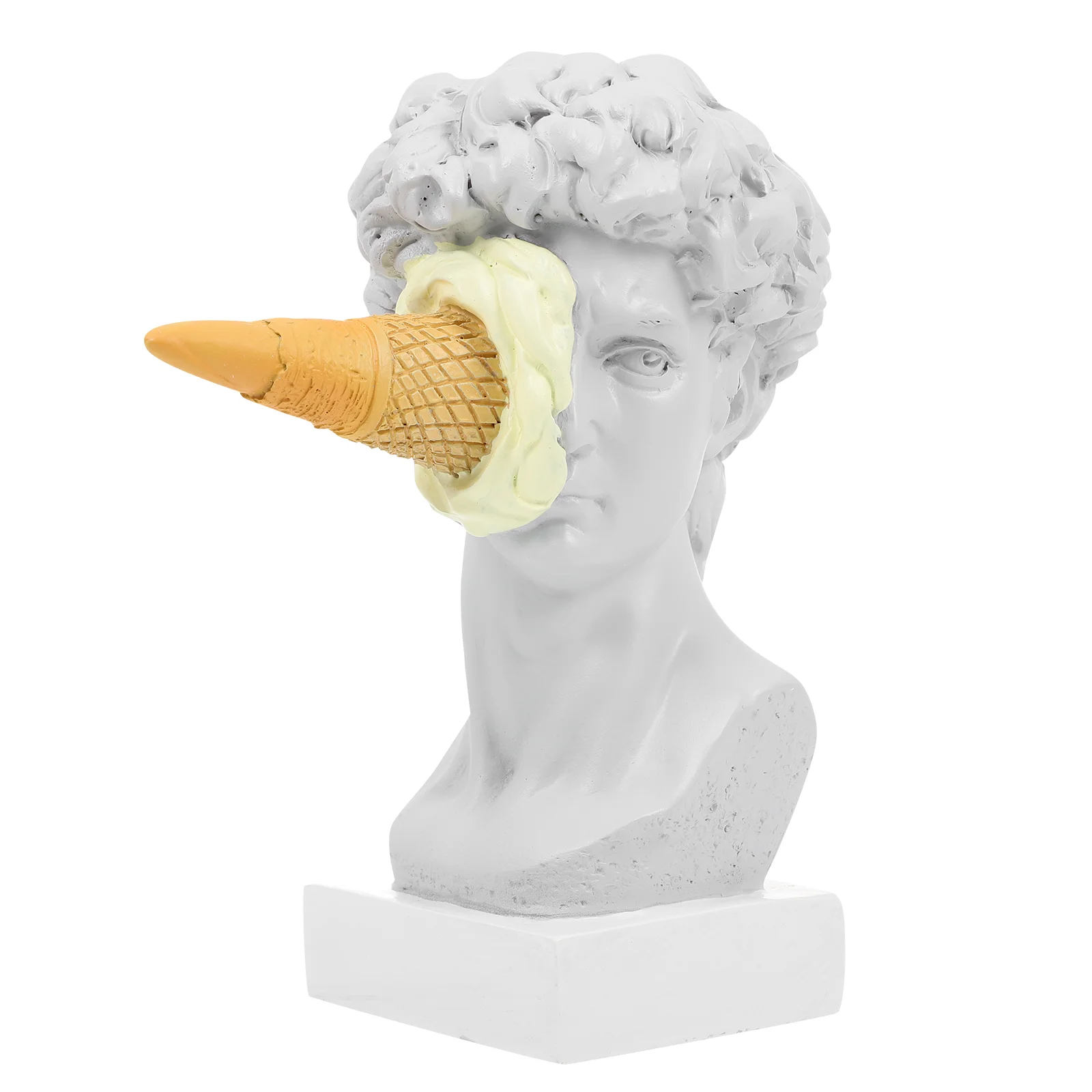 

Ice Cream Smash David Chic Craft Home Resin Ornament Character Sculpture Figurine Desktop Smashed Statue