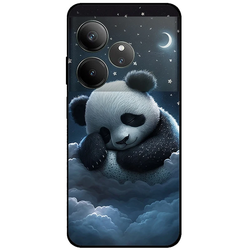 Аксессуары для Realme GT Neo6 SE GT6 Милая панда Ударопрочный силиконовый чехол Neo 6 бампер