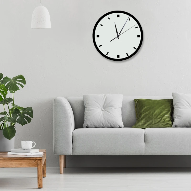 Бесшумные кварцевые часы с длинным и коротким циферблатом |