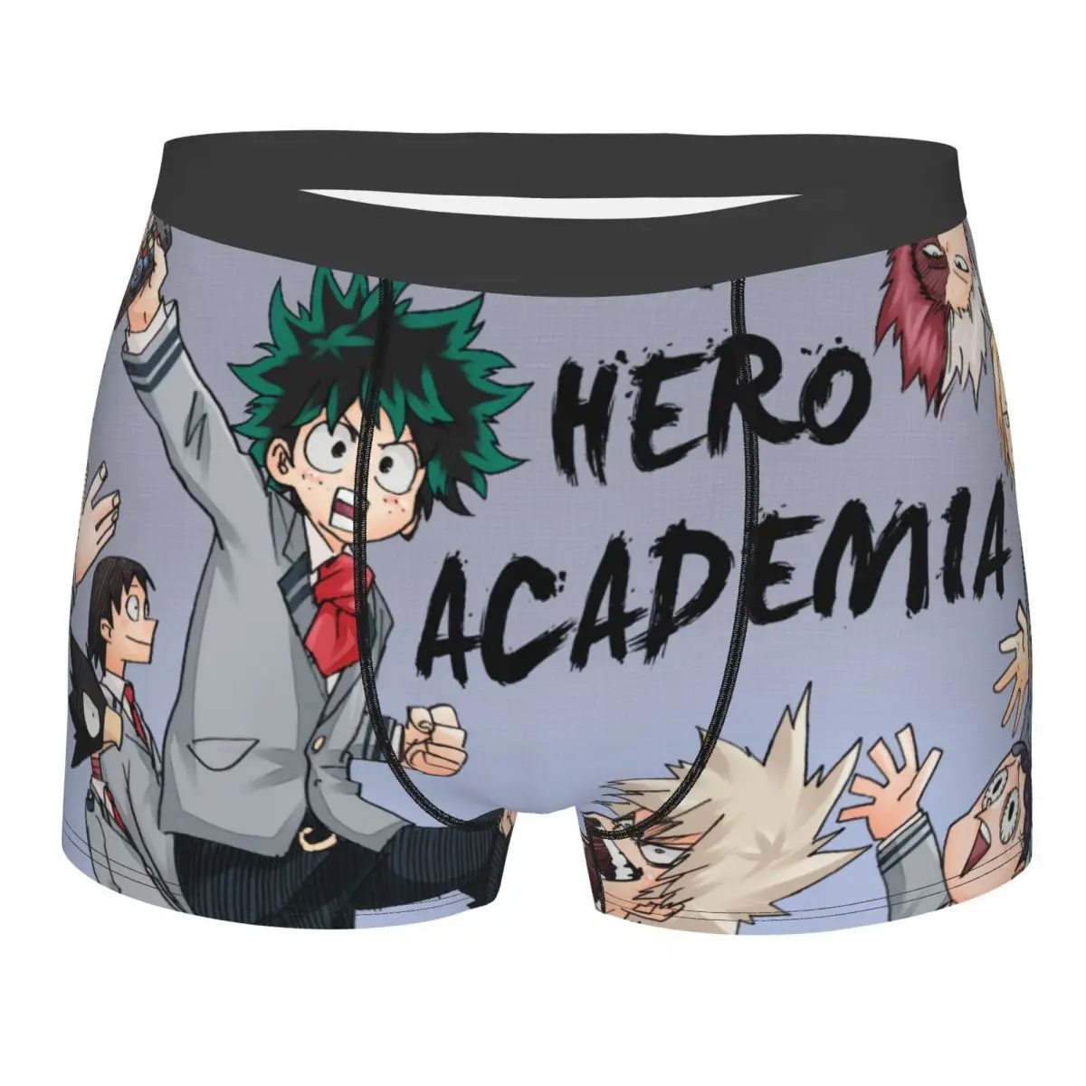 

Men My Hero Academia Anime Underwear Novelty Boxer Briefs Shorts Panties Homme Soft Underpants