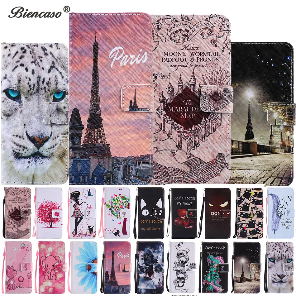 

Cute Card Slot Leather Wallet Flip Case For Huawei Honor 9 10 Lite 8A P Smart 2019 Mate 10 Lite Y6 Y7 Pro 2019 Back Cover Capa