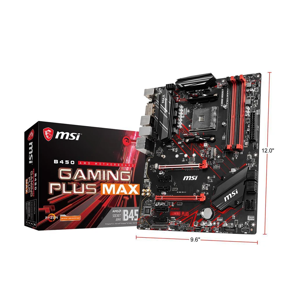 

MSI B450 GAMING PLUS MAX AM4 AMD B450 SATA 6Gb/s ATX AMD Motherboard