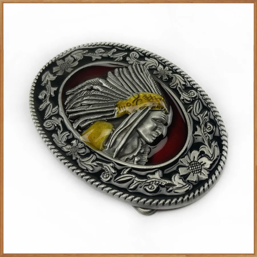 Пряжка для ремня из цинкового сплава в стиле ретро с оловянной отделкой