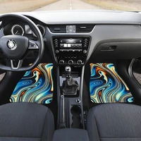 colorful swirls abstract art car floor mats set front and back floor mats for car car accessories