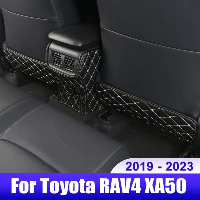 

For Toyota RAV4 XA50 2019 2020 2021 2022 2023 RAV 4 Hybrid Car Seat Back Kick-Proof Mat Cover Anti Dirty Protect Pad Accessories