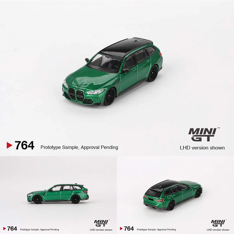 MINIGT 764 1:64 M3 Competition Touring Lsle Of Man зеленый металлик литая под давлением диорама
