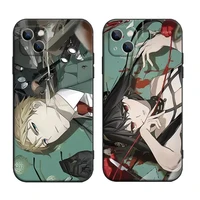 loid forger anya yor forger spy x family anime soft tpu glass phone case for iphone se 6s 7 8 plus x xr xs 11 12 13 mini pro max