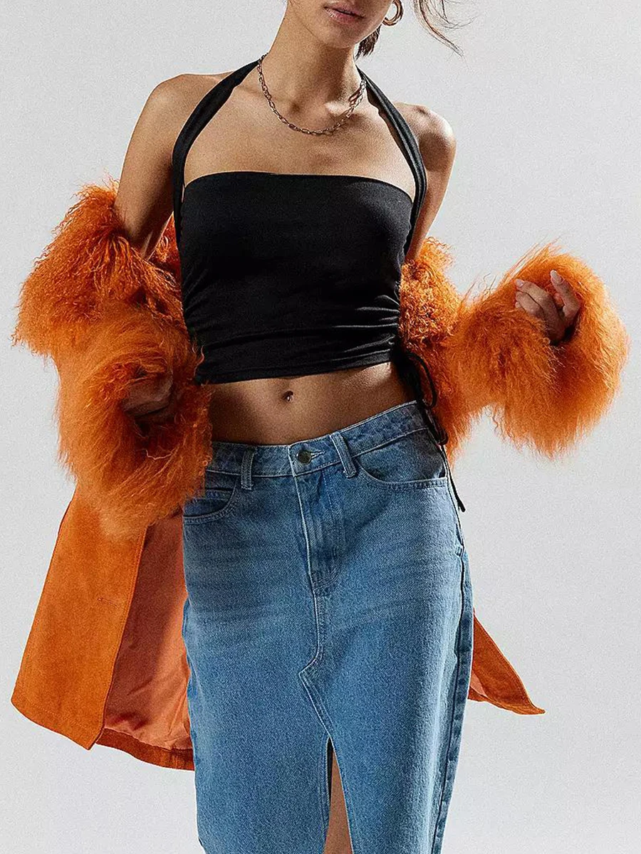 Женские летние однотонные майки Edhomenn с лямкой через шею Майки открытой спиной и