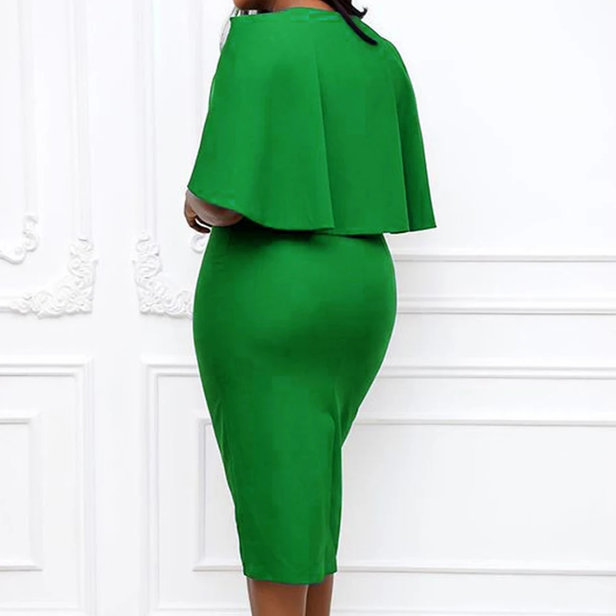 

Alpha Kappa Alpha Temperament slim shawl fake two-piece pencil skirt dress