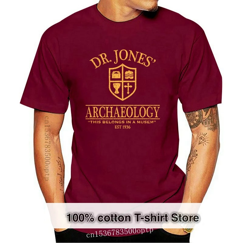 

492 Dr. Jones Archaeology Mens Tops Tee T Shirt Funny 80s Movie Costume Party Indiana New T-Shirt Classic Custom Design