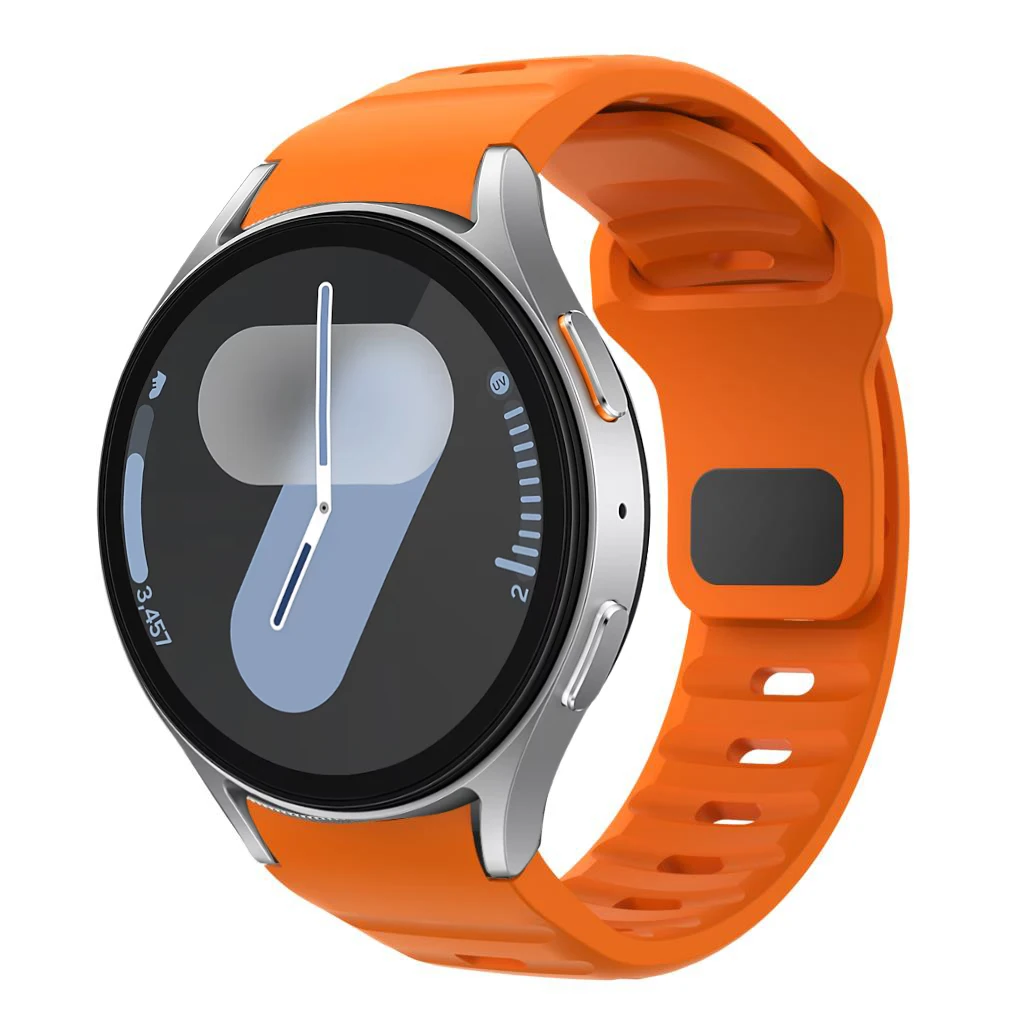 Фото Смарт-часы для Samsung Galaxy Watch 7 Band FE 6 4 Classic 5 pro 44 мм 40 мм, силиконовый спортивный браслет Correa, ремешок Galaxy Watch 7 №2