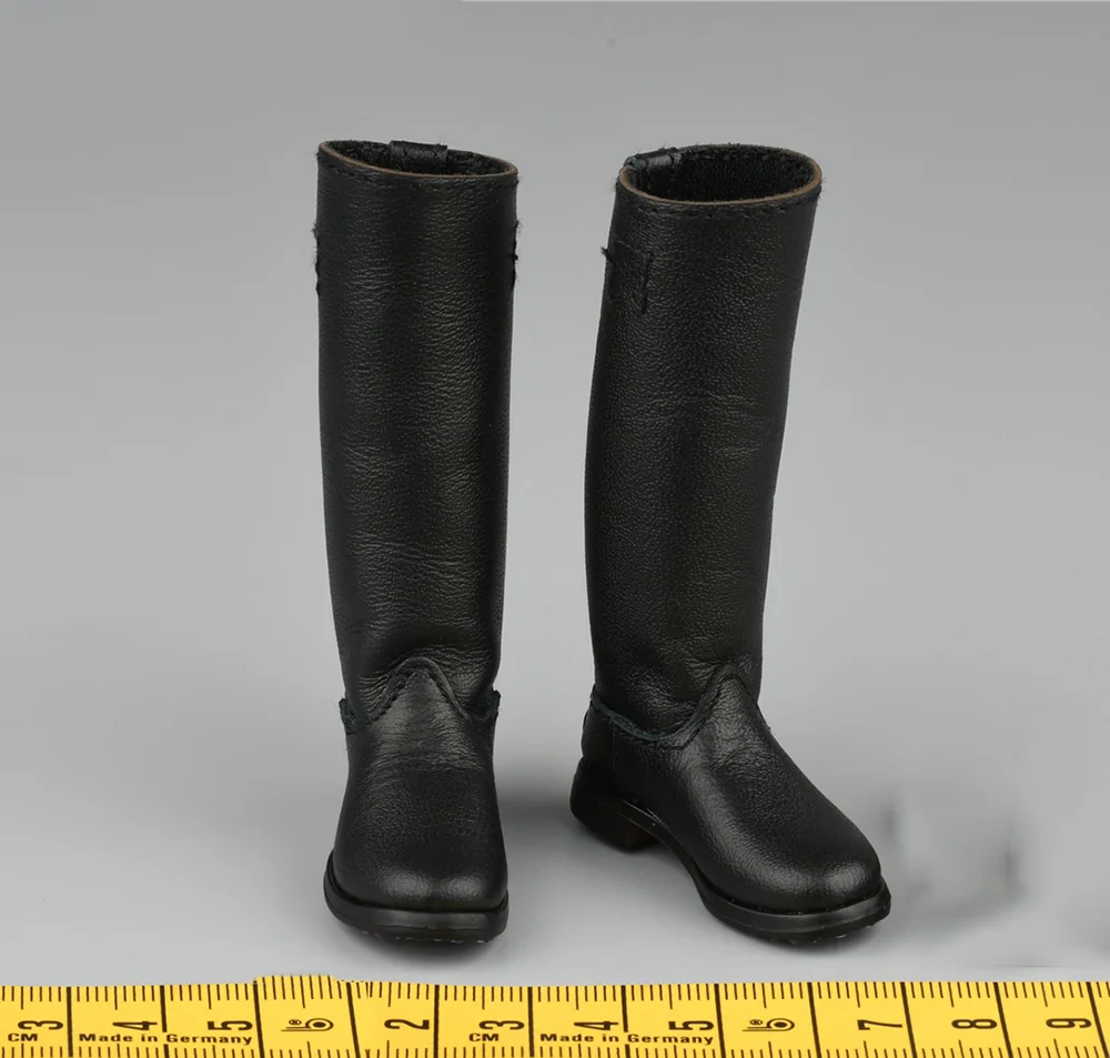 

DID D80159 1/6 WWII Series Infantry Lieutenant Father and Brother Winter Soldier Battle Long Black Hollow Boot Shoe Fit 12" Doll