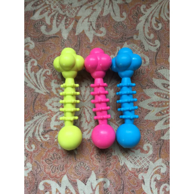 

1pcs Pet Toys for Small Dogs Rubber Resistance To Bite Dog Toy Teeth Cleaning Chew Training Toys Pet Supplies Puppy Dogs