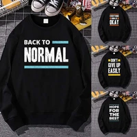 sweatshirts women men phrase print hoodie 2022 spring autumn pullover streetwear casual loose long sleeve tops all match clothes