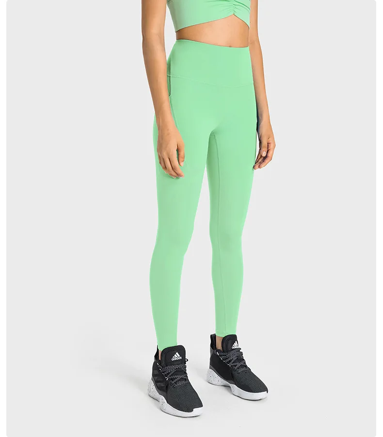 LuluLeggings Gym Yoga Fitness Sport Women's Pants Sportswear Outdoor Jogging Workout High-waisted Breathable Elasticity Tights