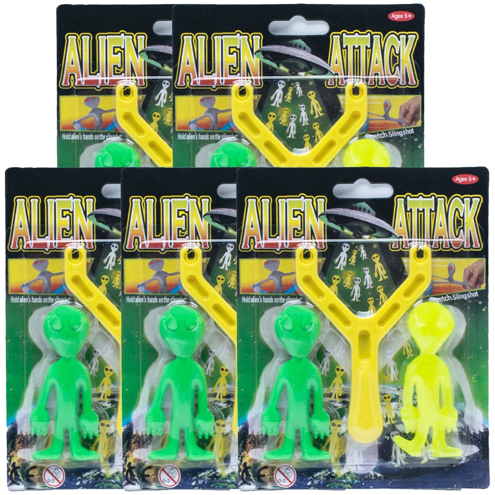 

5 Sets Kids Party Elastic Slingshot Funny Slingshot Kids Party Favors Kids Aliens Slingshot