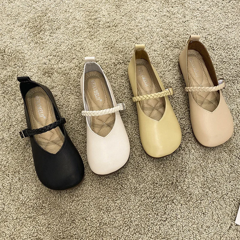 

Shallow Mouth Square Toe Women Shoes Autumn Modis Casual Female Sneakers Flats Fall 2022 Moccasin New Dress Summer Rubber Basic