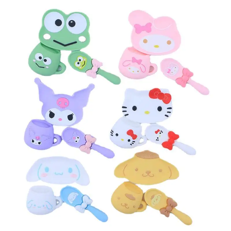 

Kawaii Sanrios Anime Cinnamoroll DIY Phone Case Material Pack Kuromi My Melody Hairpin Rope Ornament Cartoon Kt Resin Ornament