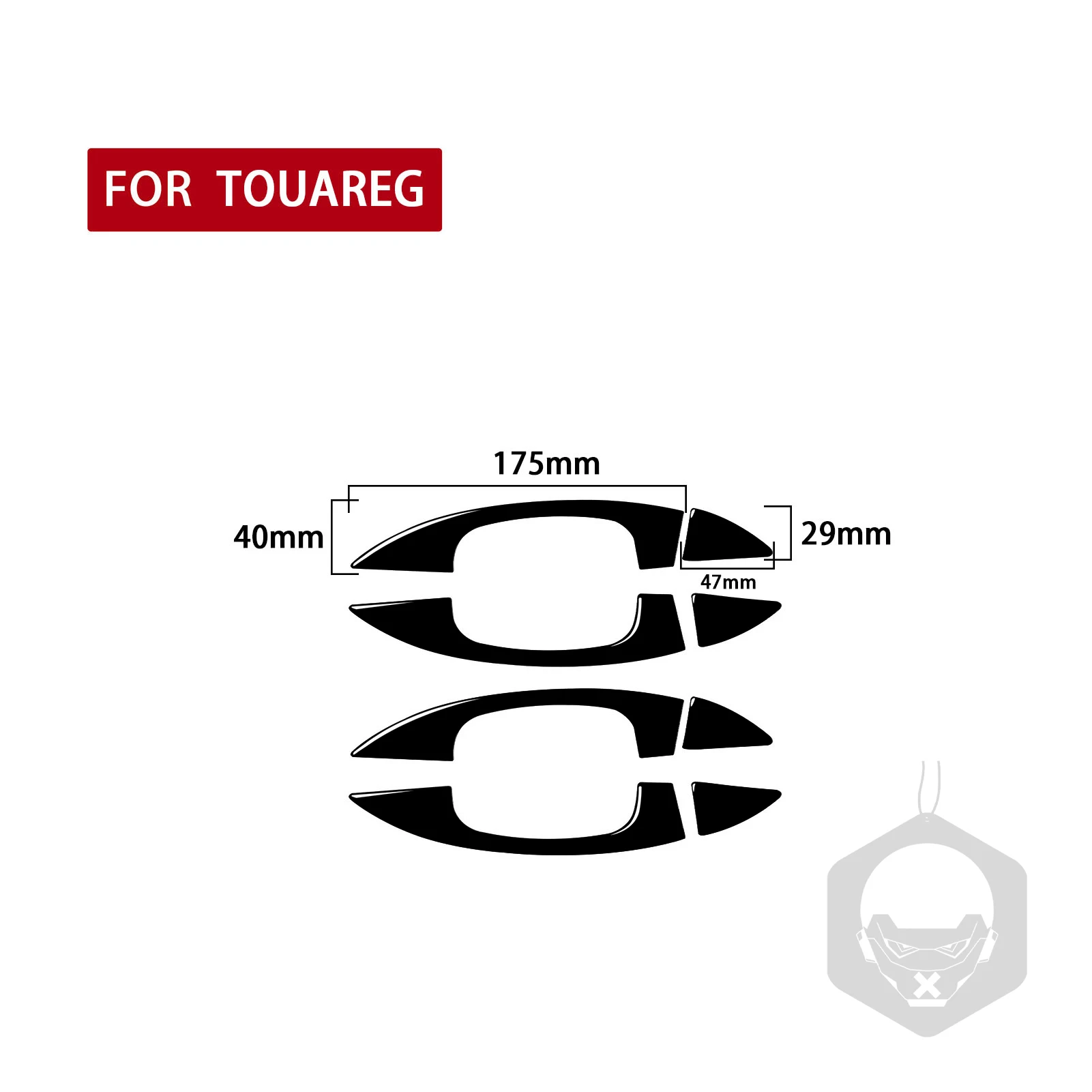 

Внешняя ручка, декоративная крышка, наклейка, наклейка для Volkswagen Touareg 2011 2012 2013 2014-2018, внешние аксессуары для автомобиля