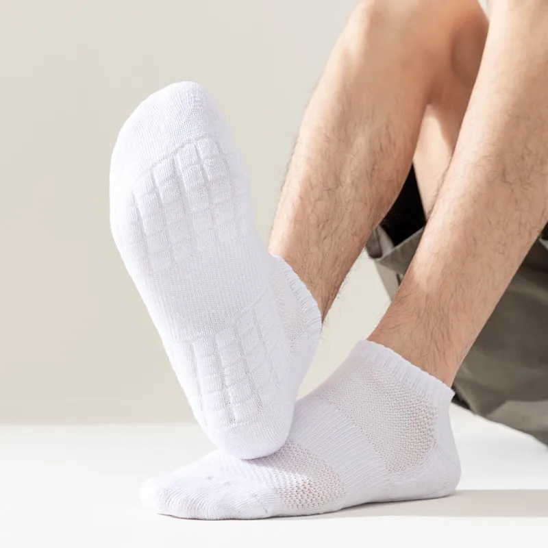 5 Пар Мужских Хлопковых Носков С Дышащей Сеткой Спортивные Тонкие Повседневные