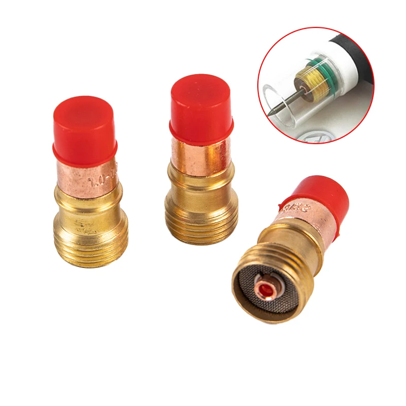 

TIG 17GL Collet Body Stubby Gas Lens Lenz Connector With Mesh For PTA DB SR WP-17/18/26 Torch Welding Accessories