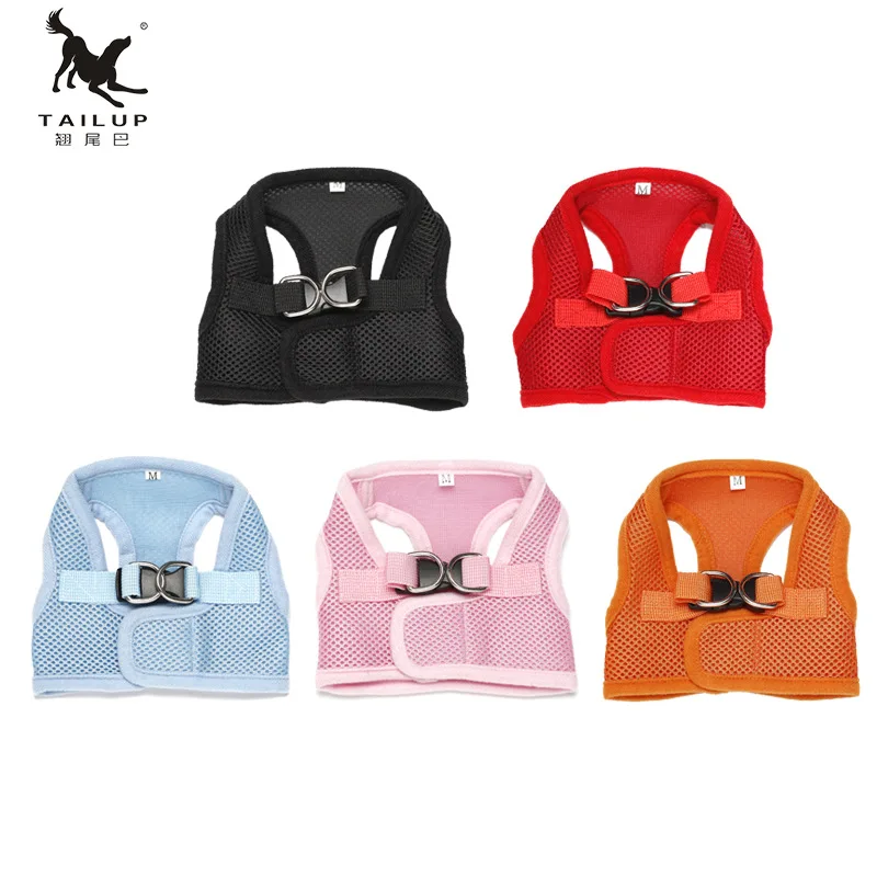 

Pet Breathable Vest Harness Outdoor Leash Leads Proof Adjustable Easy Control Harness for Small Dogs Puppies Yorkie Patrol