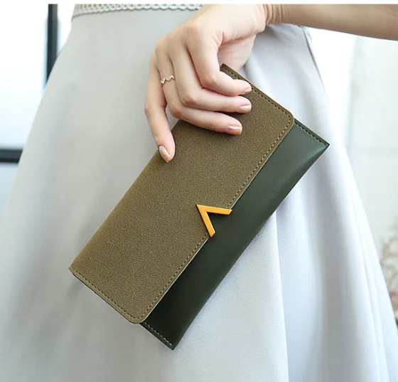 

Women's wallet New Coin Purses Female Purse PU Leather Brand Retro Long Woman Wallets Card Clutch Double Hasp
