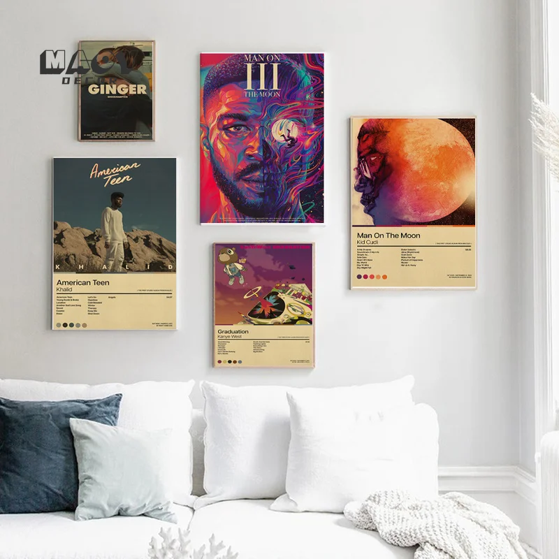 декор для комнаты pinterest украшения часы настенные Поп-музыкальный альбом Постер