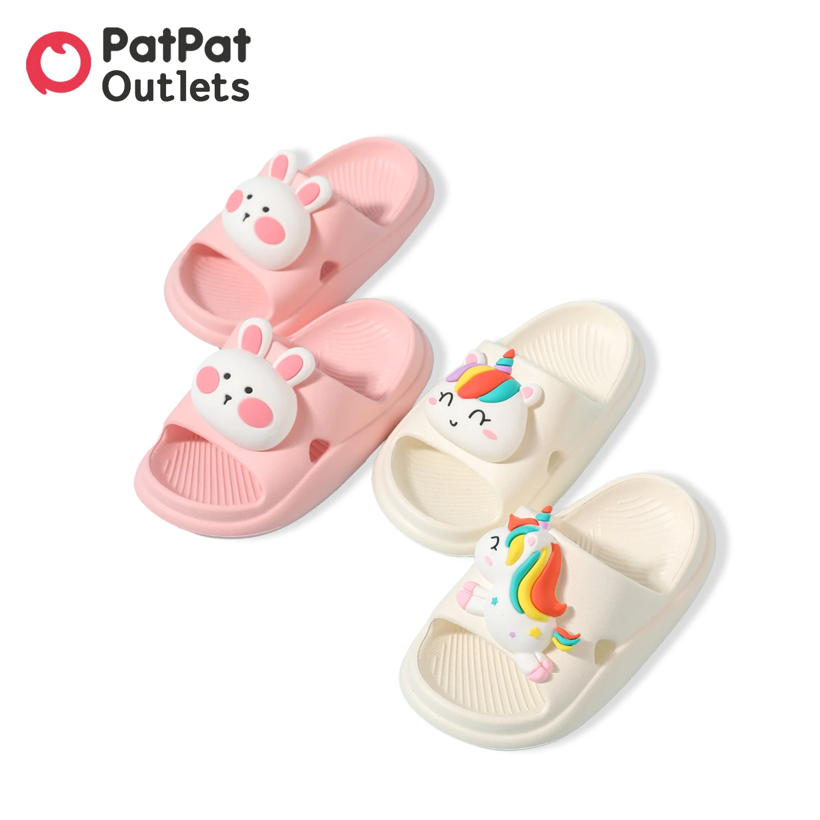 

PatPat Children Slippers Girl Boy Toddler Kid Baby 3D Cartoon Animal Design Soft Comfortable Anti-skid Home Shower House Shoes