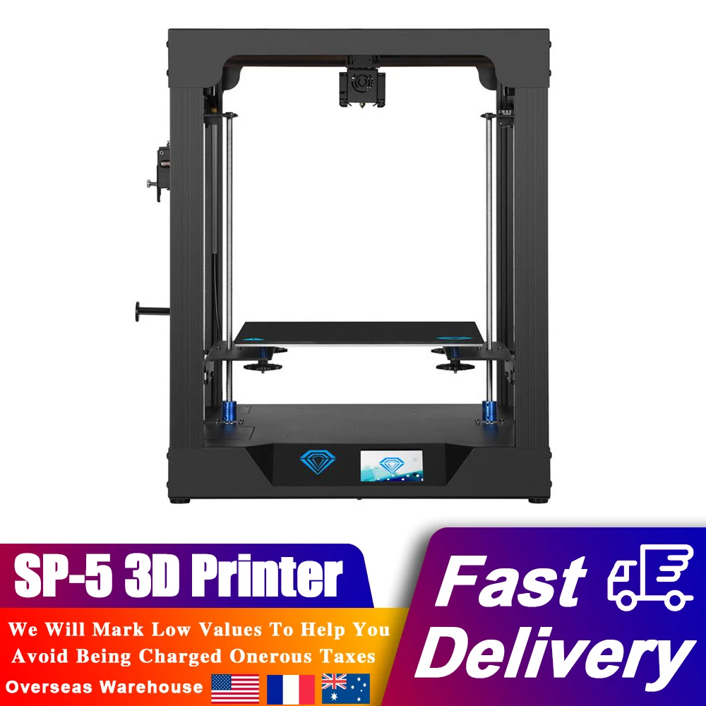 

TWO TREES SP-5 3D Printer CoreXY All Metal Structure With Mute Drive Color Auto Leveling Touch Screen High Precision 3D DIY Kit