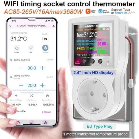 Termostato 2 hilos wifi shop
