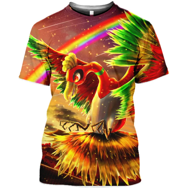 Лидер продаж летняя футболка с покемоном Пикачу Мужская рисунком из мультфильма