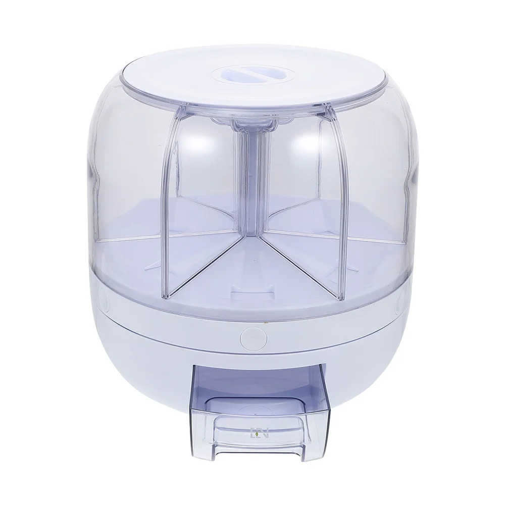 

Rice Container Rotary Grain Storage Holder Multi-grid Rice Container Storage Holder