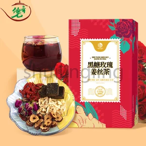 Black Sugar Rose Ginger Silk Combination Flower Tea Women's Health and Beauty Great Aunt Red Jujube  in Pakistan